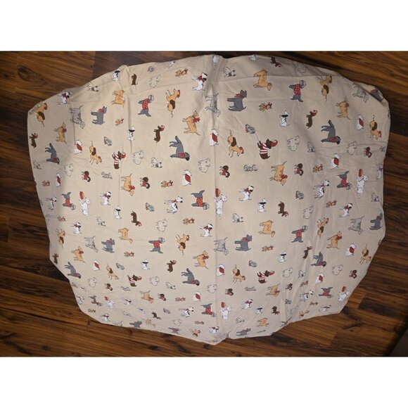 Cuddl Duds Twin Size Sheet Set Heavyweight Flannel 3Pc Dogs 100% Cotton - Picture 8 of 8